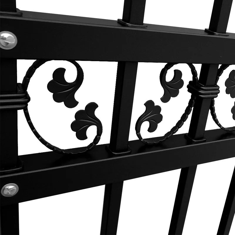 Wholesale Modern Wrought Iron Picket  Fencing Trellis Gates 3