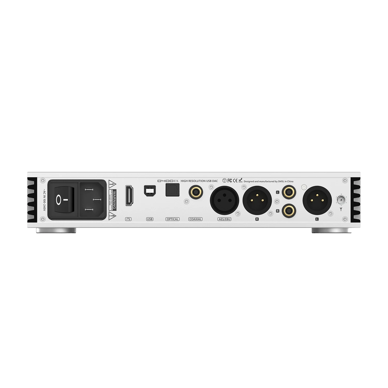 SMSL D400EX 오디오 DAC 1*AK4191 2*AK4499EX OPA1612A LME49720 XU316 MQA-CD DSD512 32비트/768kHz BT I2S 리모컨 포함