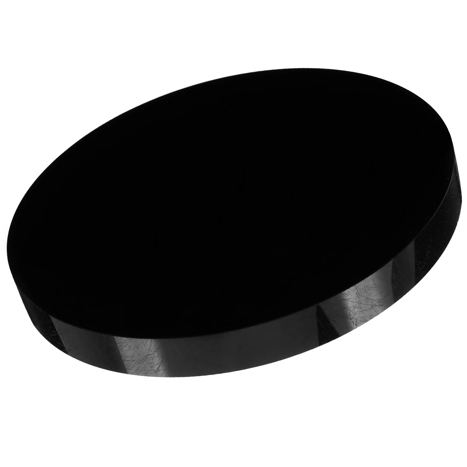 

Vosarea Obsidian Scrying Mirror Natural Black Obsidian Stone Circle Disc Round Plate Feng Shui Mirror