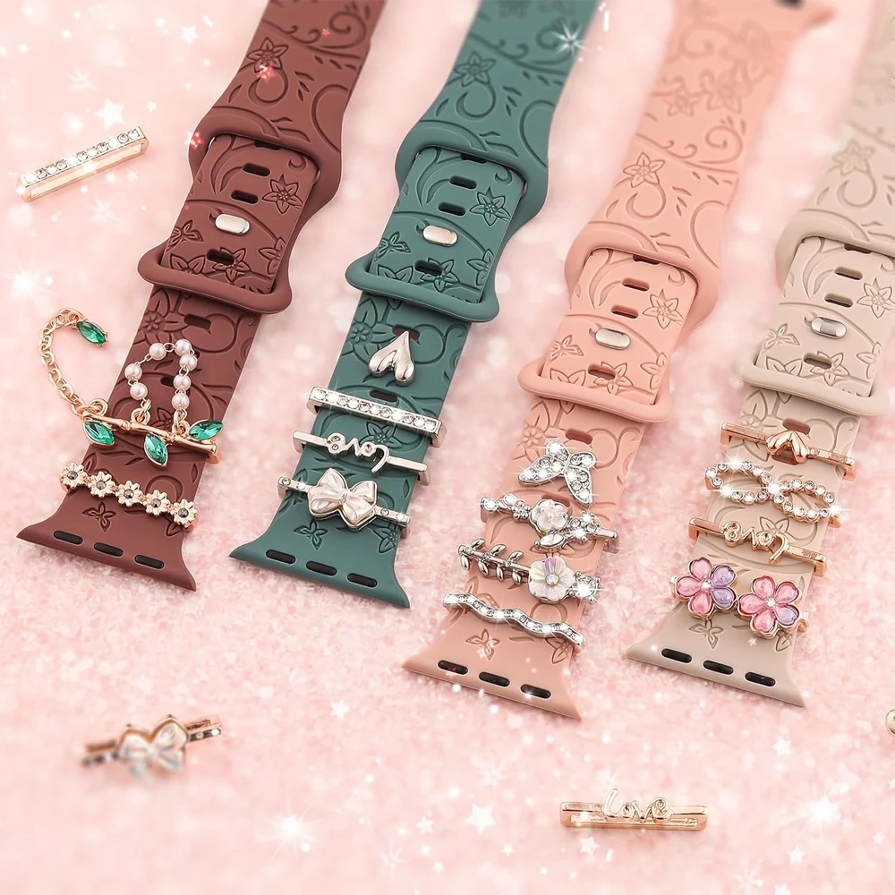 Stylish Decorative Charms for Watch Bands - Accessory Rings for Customizing Your Strap