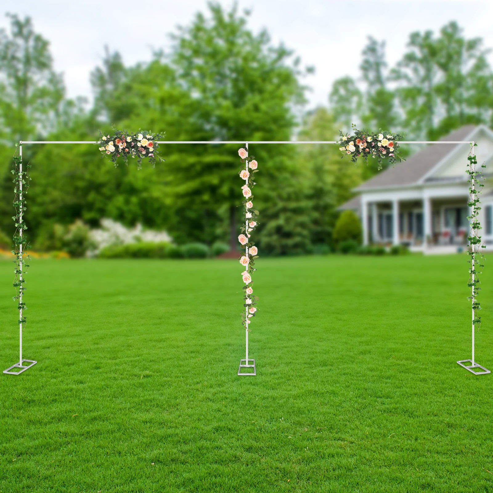 3x6M Wedding Arch Set Stainless Steel Stand Decorative Flower Balloon Arches For Party