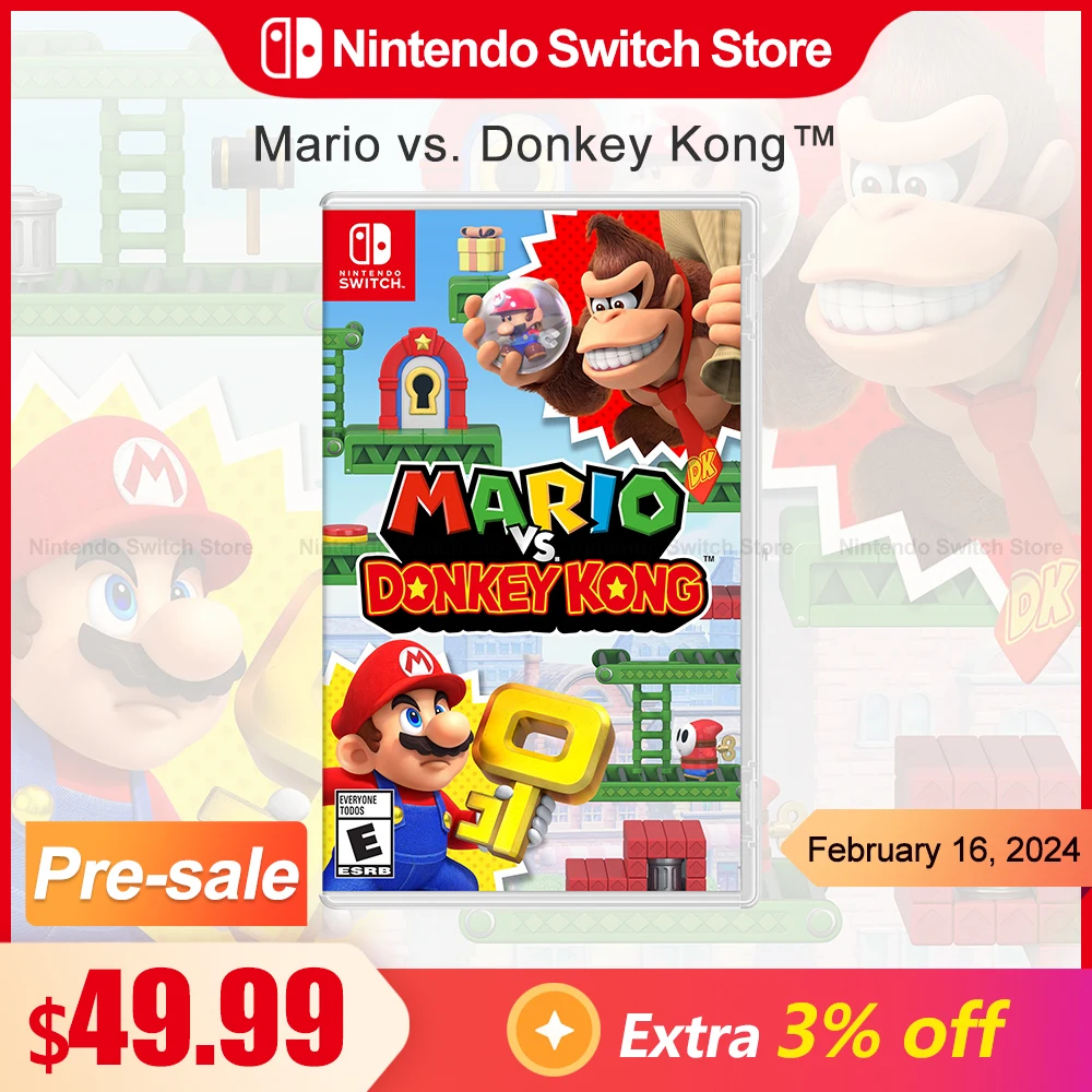 Mario Vs. Donkey Kong Nintendo Switch Offerte Di Gioco 100% Original Physical Game Card Action Puzzle Genere Per Switch Game Console