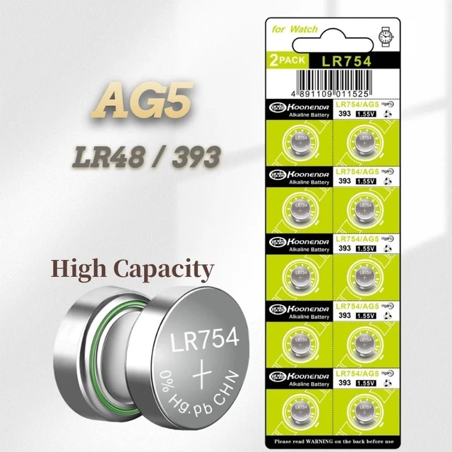 10pc/20pc 0% Hg 1.5v Ag10 Piles Bouton Lr1130 1130 389a Lr54 L1131 Batterie  Remplacer Sr1130 G10 Sr626sw Montre Batterie - Bouton Piles - AliExpress