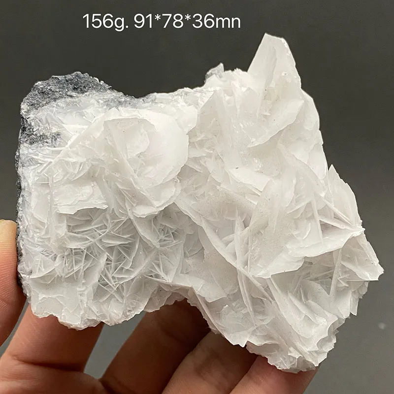 100% natural white flake calcite (fluorescent effect pink) raw stone mineral specimen healing crystal stone gemstone collection