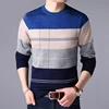 Autumn Winter Casual Loose Vintage Striped Sweaters Man Long Sleeve All Match Pullover Male Keep Warm Fashion Gentmen Clothes 4