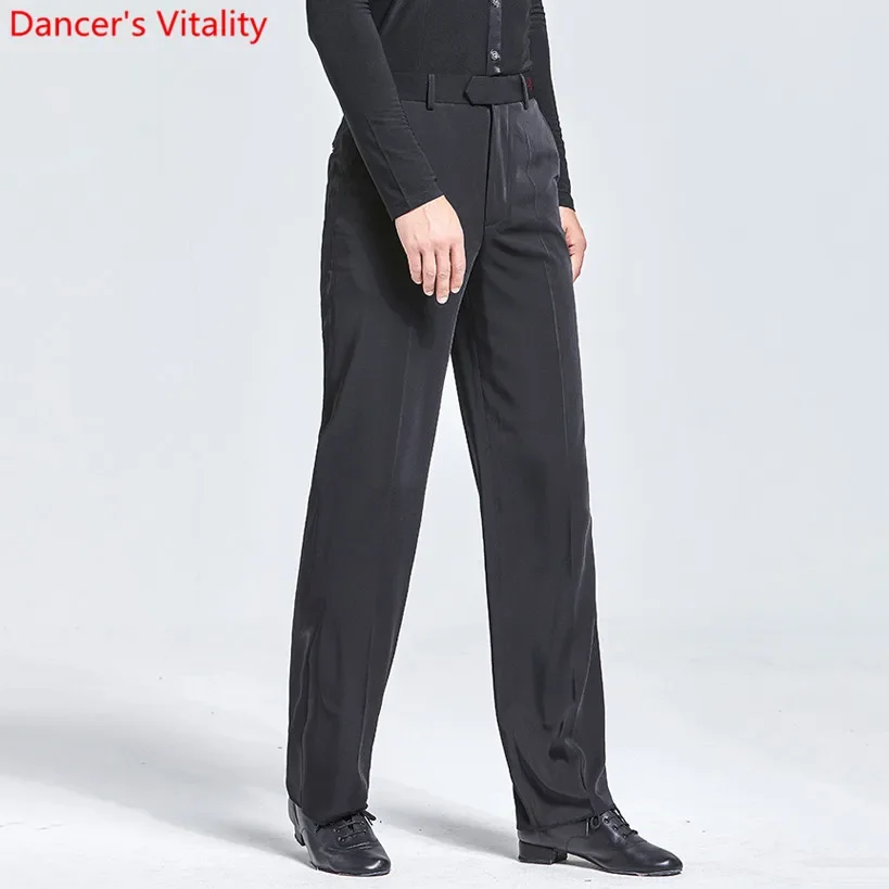 Latin Dance Pants Professional Mens Trousers Samba Salsa Tango Cha Cha Modern Ballroom Performance Costumes
