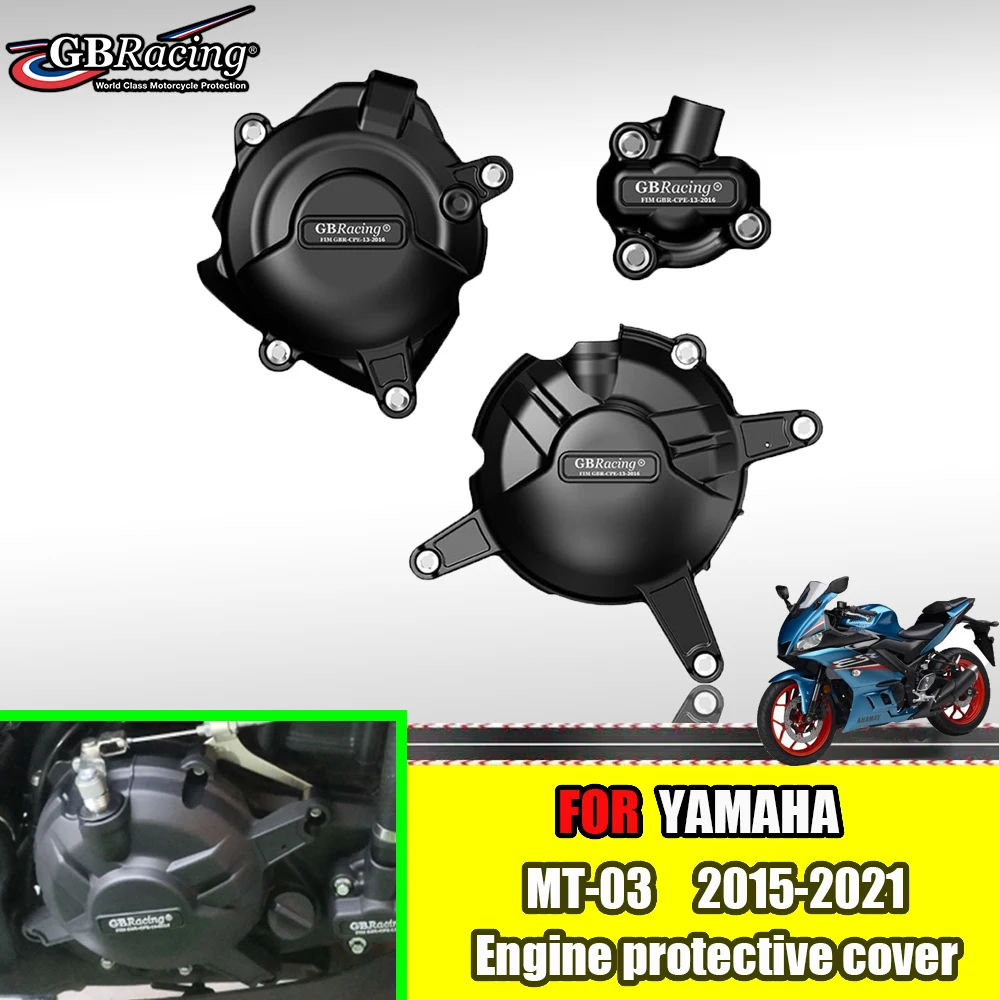 

for Yamaha MT-03 MT03 2016-2021 R3 2015-2021 Motorcycle Accessories Engine Cover Set Case for GBracing