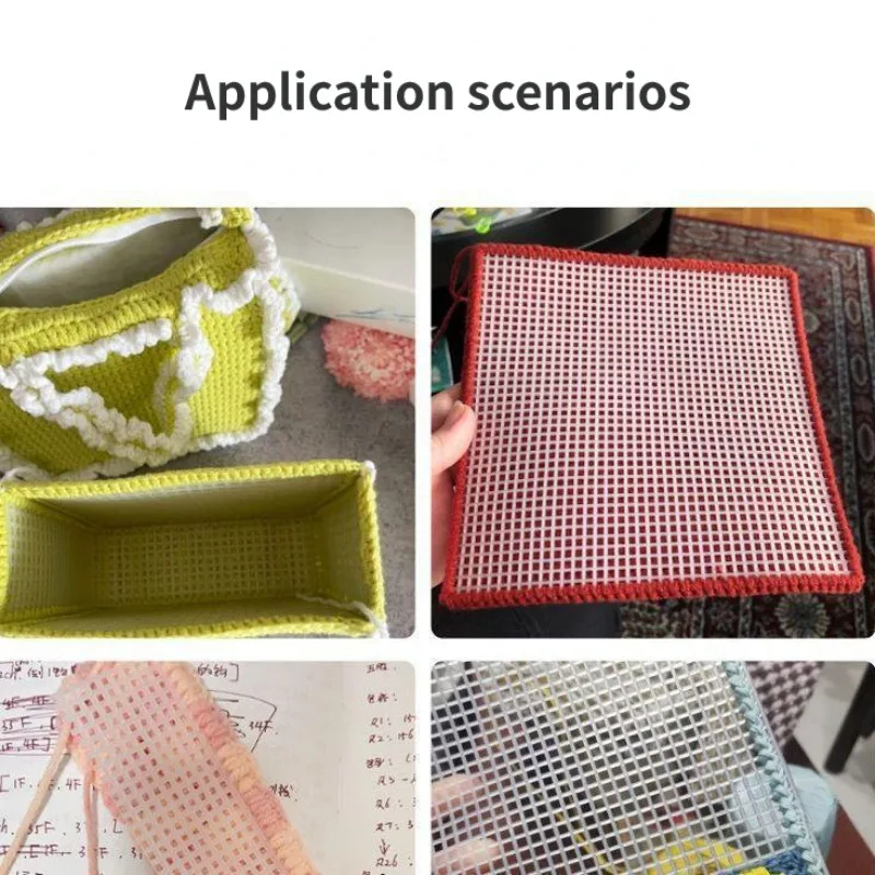 Craft Supplies Plastic Mesh Cloth Bag Rug Thread Hook