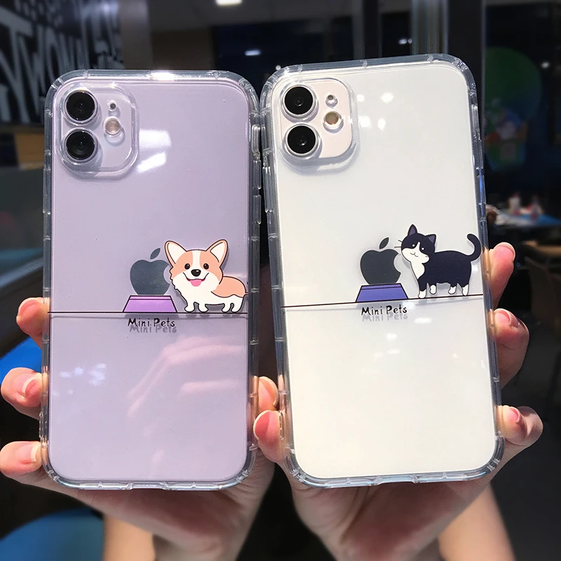 Cute Cartoon Phone Case Iphone 11 Pro Max X Xs Xr 12 Mini 7 Aliexpress