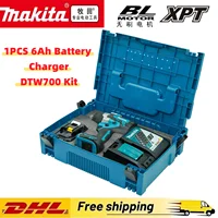 Clé à chocs électrique sans balais Makita DTW700 2026, couple élevé, perceuse-visseuse sans fil 18V, outils électriques rechargeables, clé dynamométrique 1