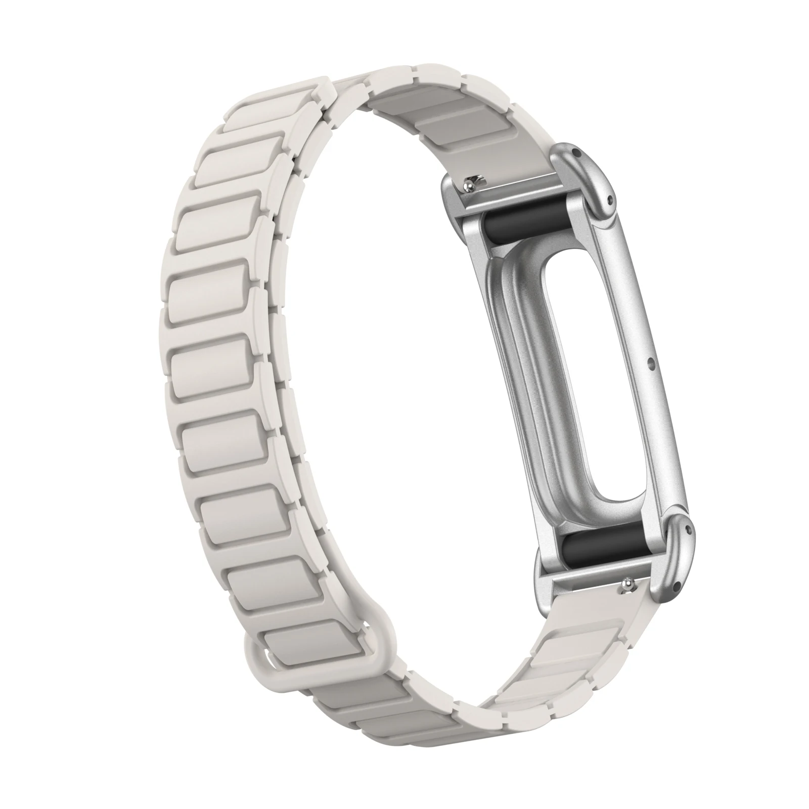 Silicone Magnetic Band with Metal Case - Soft Adjustable Replacement Wrist Strap Accessory