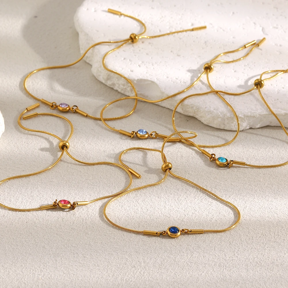 Birthstone Bracelet Close-up