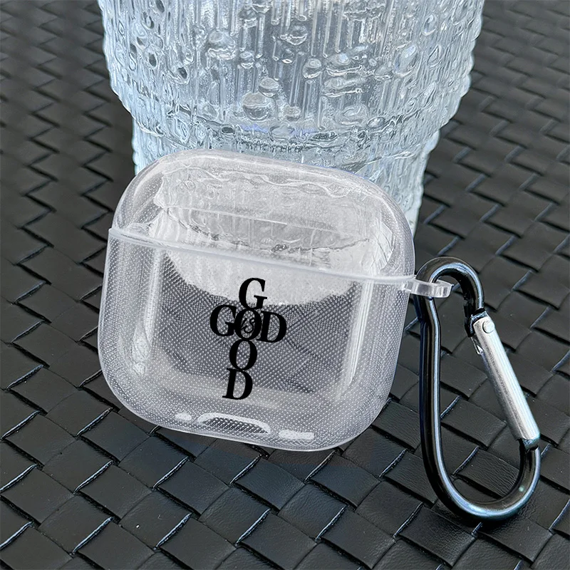 White Christian Quote Airpods Case Cover for Airpods 1 2 3 Pro