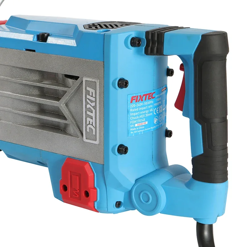 FIXTEC Demolition Breaker Tool 1500W Electrical Breaker Hammer for Concrete Broken 5