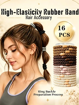 Elastici per Capelli Sportivi da Donna 2026 Ultimo Design, Elastici Intrecciati ad Alta Elasticità, Fasce per Capelli Durevoli per Fissaggio Coda Alta alla Moda