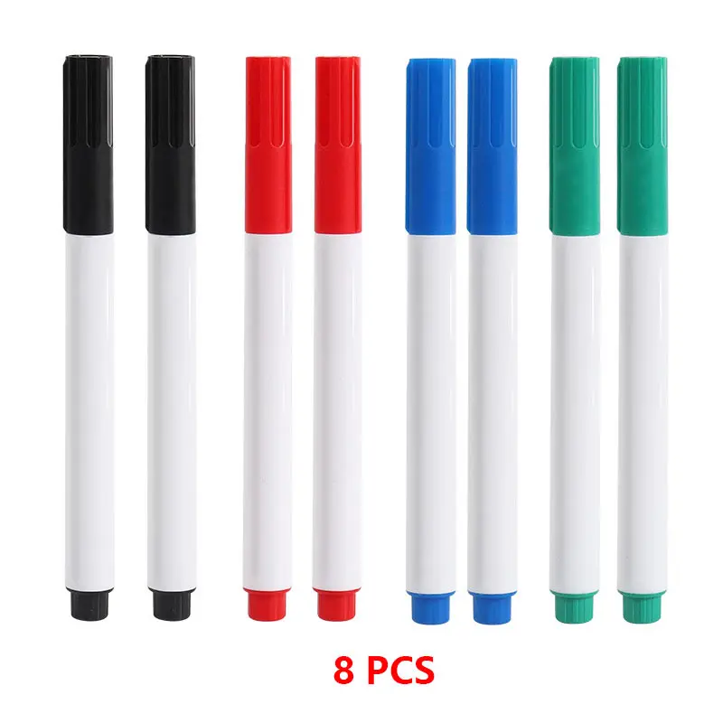 Vibrant Erasable Whiteboard Markers - Fine Tip for Drawing & Doodling, Smooth Writing & Easy Erasing