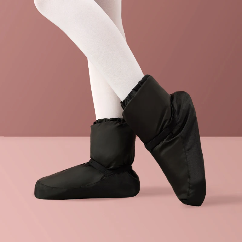 Bottes de ballet professionnelles pour enfants et filles, chaussures chaudes pour la pratique de la danse, hiver