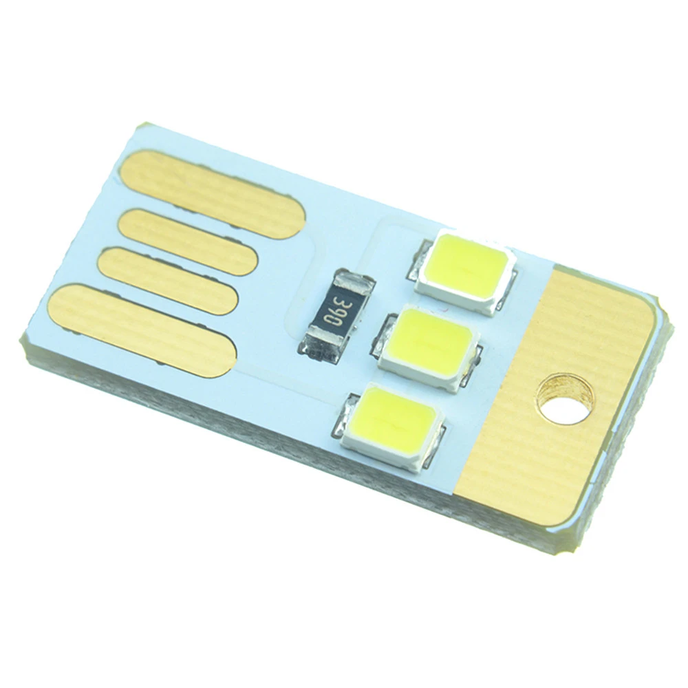 1PCS/5PCS Mini LED Night Light Pocket Card USB Power LED Keychain 0.2W USB LED Bulb Book Light For Laptop PC Powerbank Night Lamp