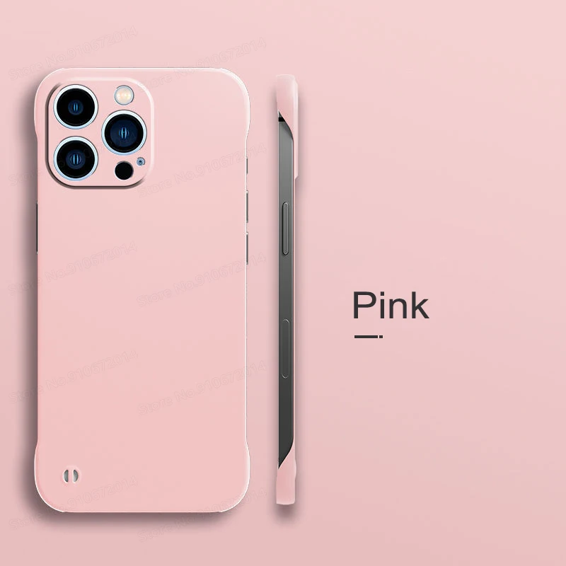 Sleek Matte Frameless Phone Case – Ultra Thin & Durable Hard Back Cover