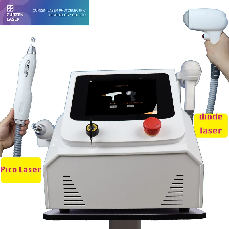 2022 new hot sale 2 in 1 multi-function Beauty Machine high quality diode laser hair removal Tattoo Removal picosecond