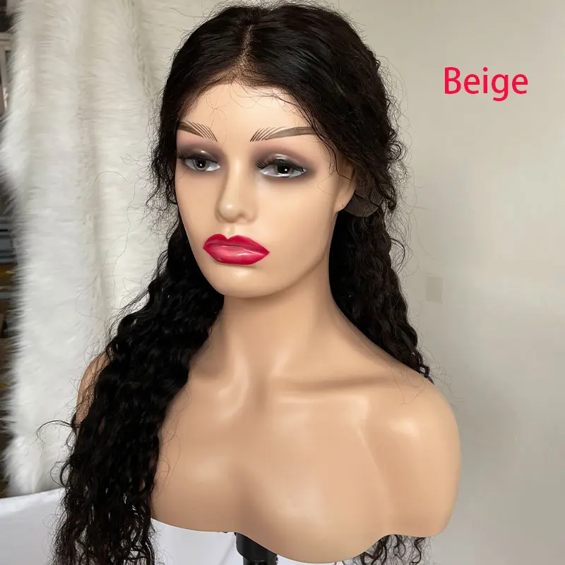 Realistic Female Mannequin Head With Shoulder Manikin Head Bust For Wigs  Beauty Accessories Display Model Wig Heads - AliExpress