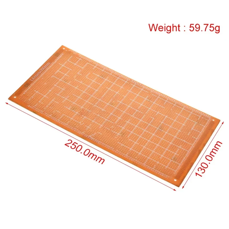 PCB13x25CM 13*25CM Single Side Prototype 2.54MM PCB Breadboard Universal Experimental Bakelite Copper Plate Circuirt Board