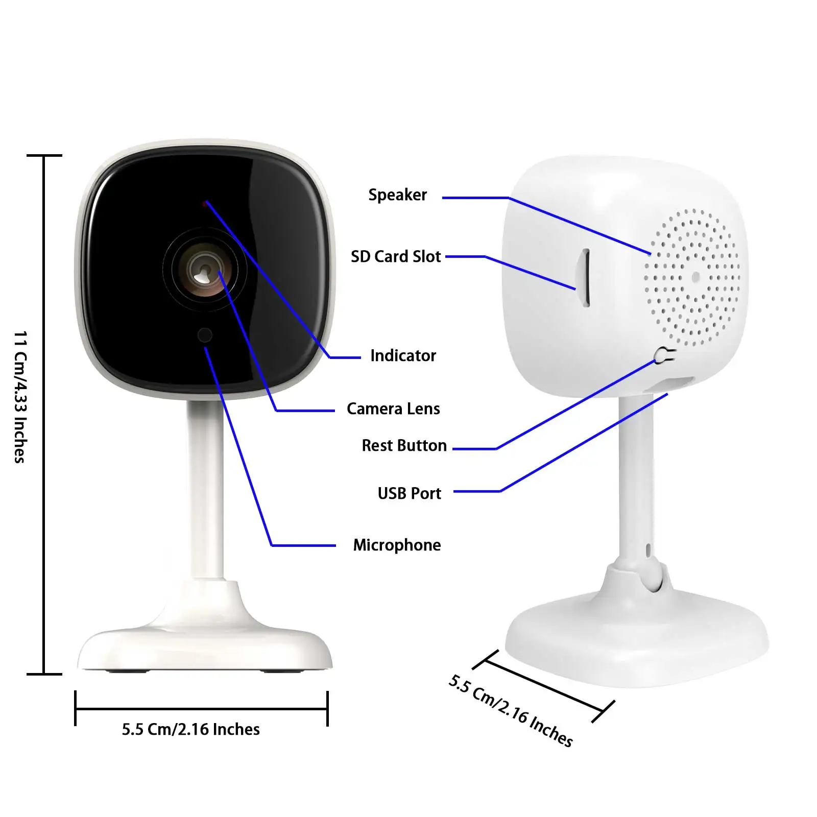  Ȩ  ī޶, 2MP HD ̹,  ȭ, ߰ ð, AI , ޸ ī, Ŭ 丮, ˷ ȣȯ, 4 