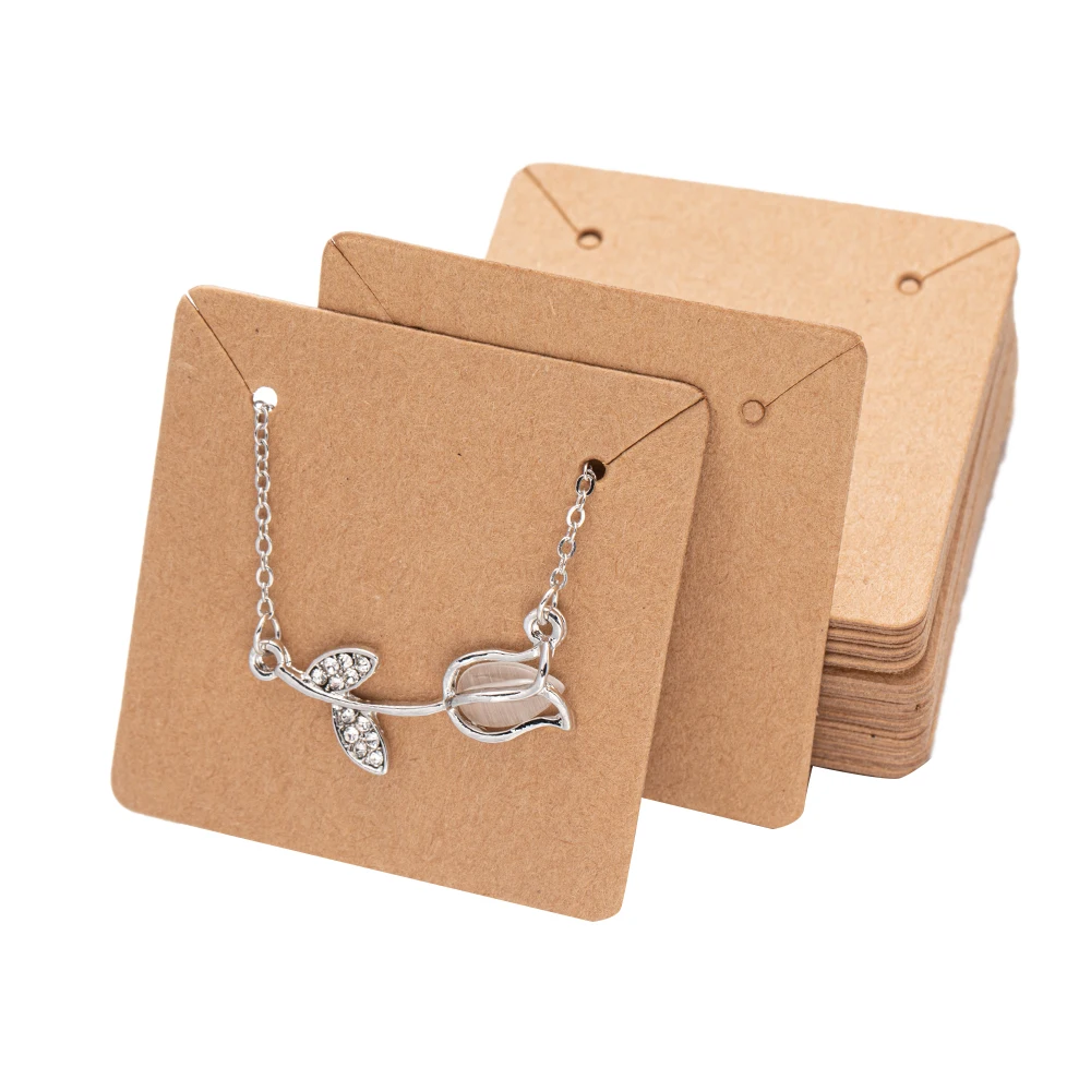 50 stücke Ohrring Halskette Display Karte Etiketten Tag Pappe Für Schmuck Ständer Halter Kleine Unternehmen Verpackung Material Liefert – Detail 5