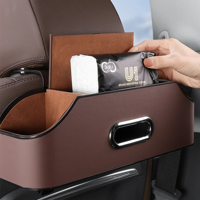 Car Multifunctional Tissue Box Cup Holder Auto Seat back Storage Box  Accessories For BMW 2 Series 3 Series 4 Series X2 X3 - AliExpress