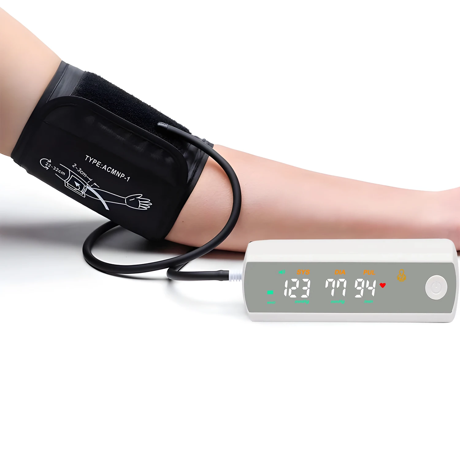 Medical BP monitors tensiometer upper arm cuff blood pressure monitor electronic digital sphygmomanometer LED touch English voic