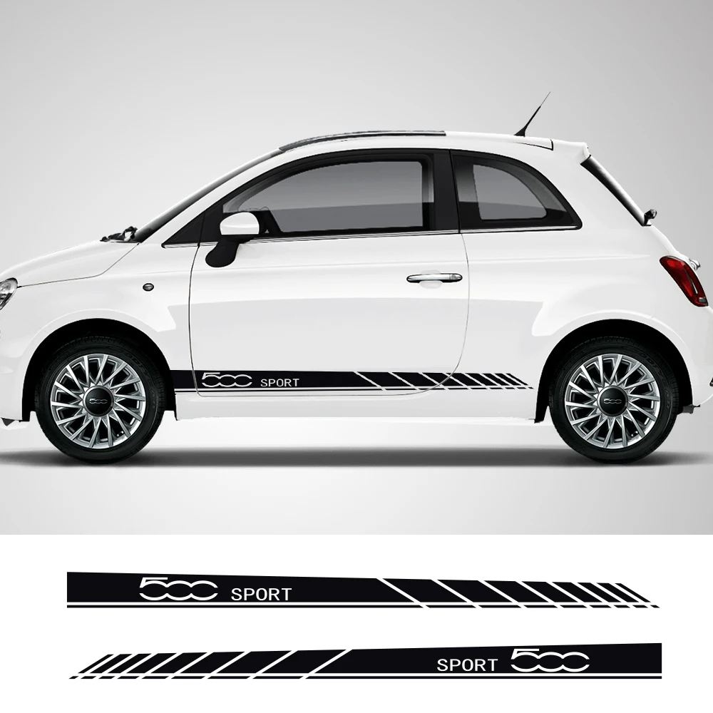 Fiat 500 35 Colour Car Mirror Cover Gloss Vinyl Stickers Decals Set of 2 