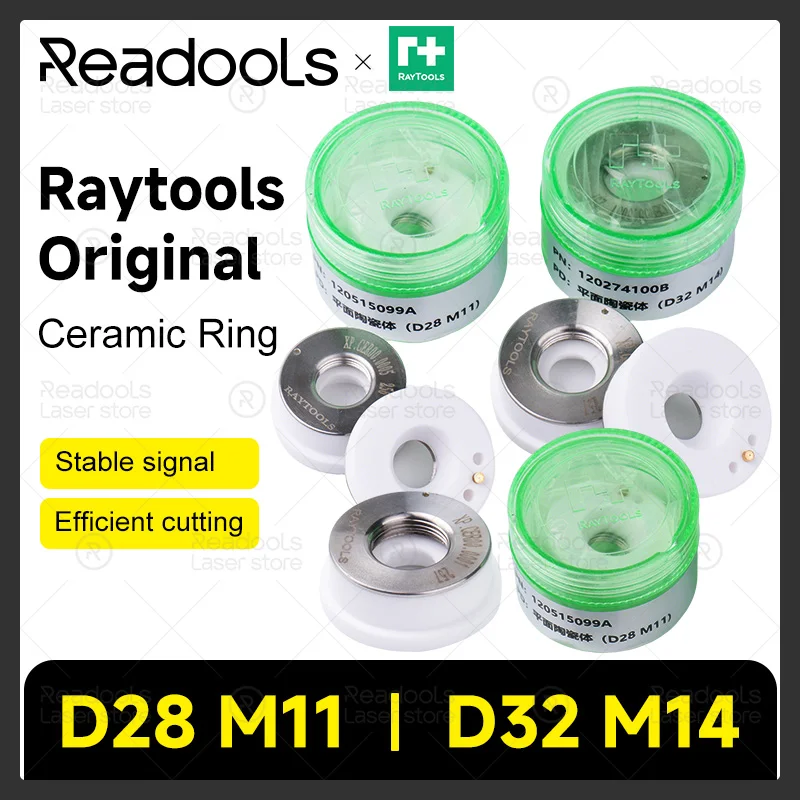ตัวจับหัวฉีดเลเซอร์เซรามิก Raytools ขนาดเส้นผ่านศูนย์กลาง 28 32 มม. ชิ้นส่วนตัวเรือนเซรามิกเลเซอร์สำหรับ Raytools BM110 BT230 BT240 BM114 1
