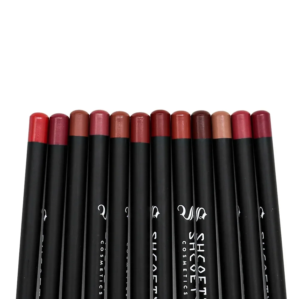 12pcs Matte Lip Liner Set Long-lasting Color Waterproof Lip Liner Sexy Full Lips Lip Retouching Cosmetic Makeup Tools 4