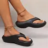 Thick Platform Eva Flip Flops For Women 2024 Summer Clip Toe Non Slip Beach Sandals Woman Comfortable Soft Sole Cloud Slippers 6