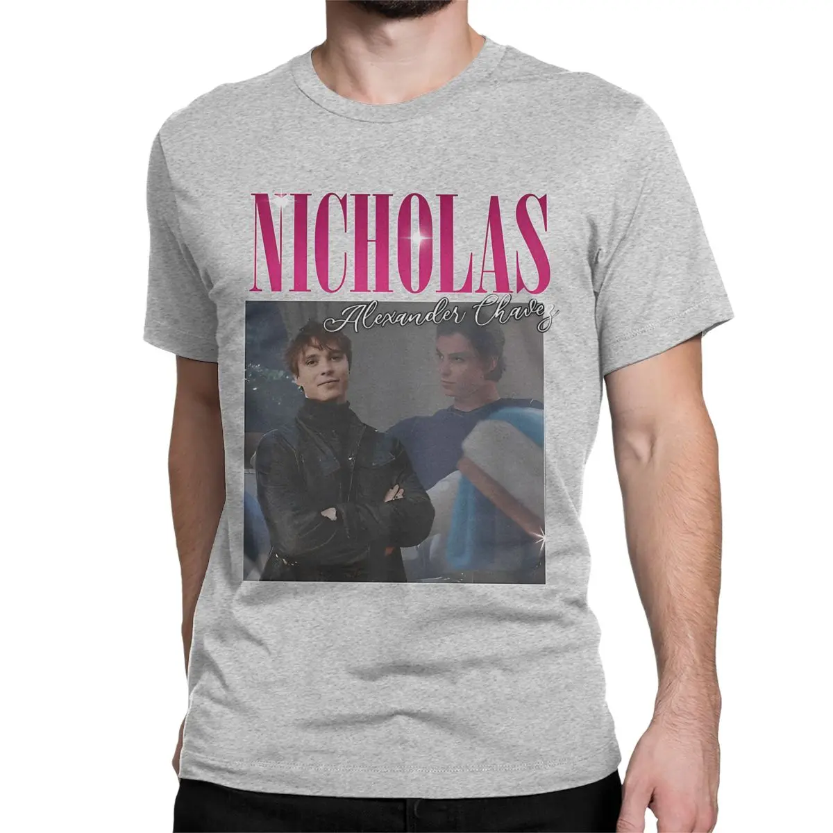 thumbnail image 1 of Camiseta de algodón puro para hombre y mujer de Nicholas Alexander Chavez Menéndez, divertida camiseta de manga corta con cuello redondo, camisetas de verano, 1 of 7