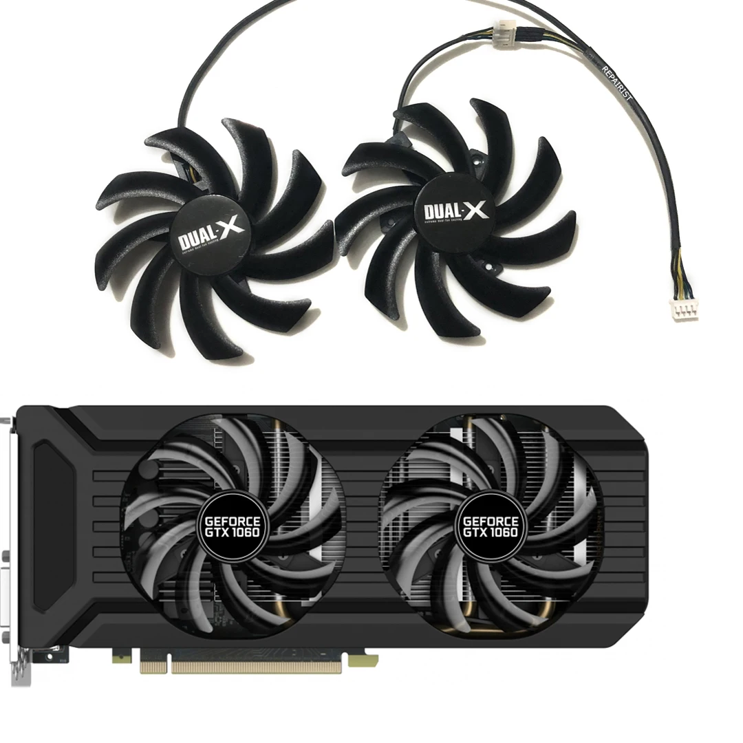 Conjunto Ga91s2ufã Gpu Cartãoventilador Placa de Vídeoplaca de Video Vídeo 1060 6gbpara Palit Cmp 30hx 6g Fanpara Palit Gtx 1080 Dualpara Palit Gtx 1070 ti Dualpara Palit Gtx 1060 Dualsubstituir Fdc10h12s9-c Peças - Imagem 6