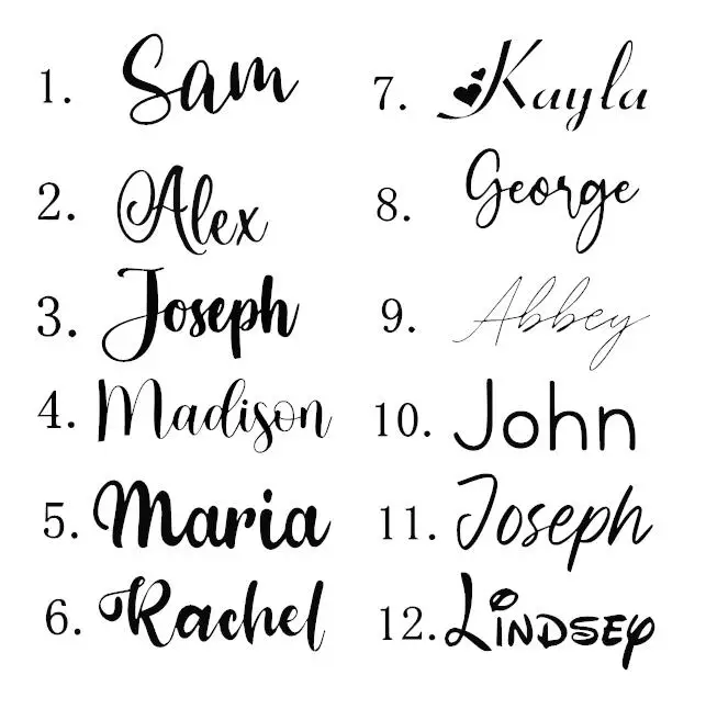 Custom stickers 6pcs/set 4inch(10cm) Personalized Name Viny Decals Stickers For Cup Window Gift Box Bag Baby Adult Birthady Party Decortion