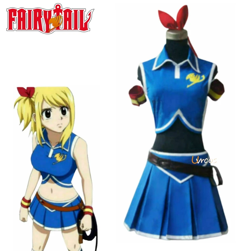 

Anime Cosplay Costume Lucy Heartfilia Backless Polyester Adult Women Halloween Party Dress