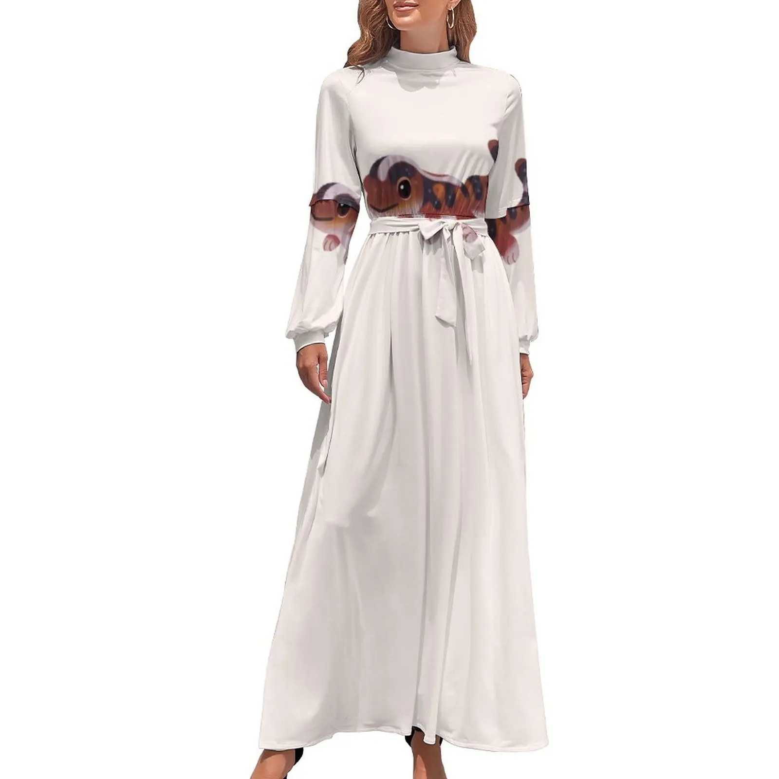 Gecko - Vestido largo brillante, vestido sexy para mujer, vestido de manga larga, estilo coreano, elegante vestido de fiesta para mujer 2024