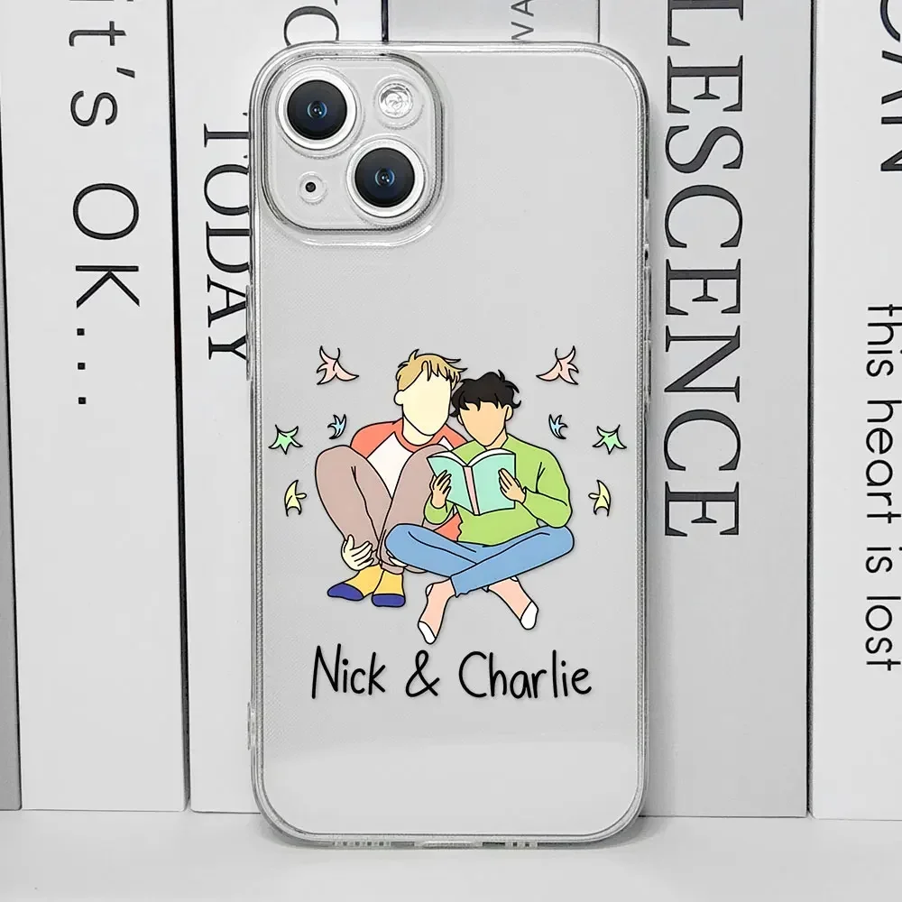 Heartstopper Transparent Silicone Soft Back Phone Case