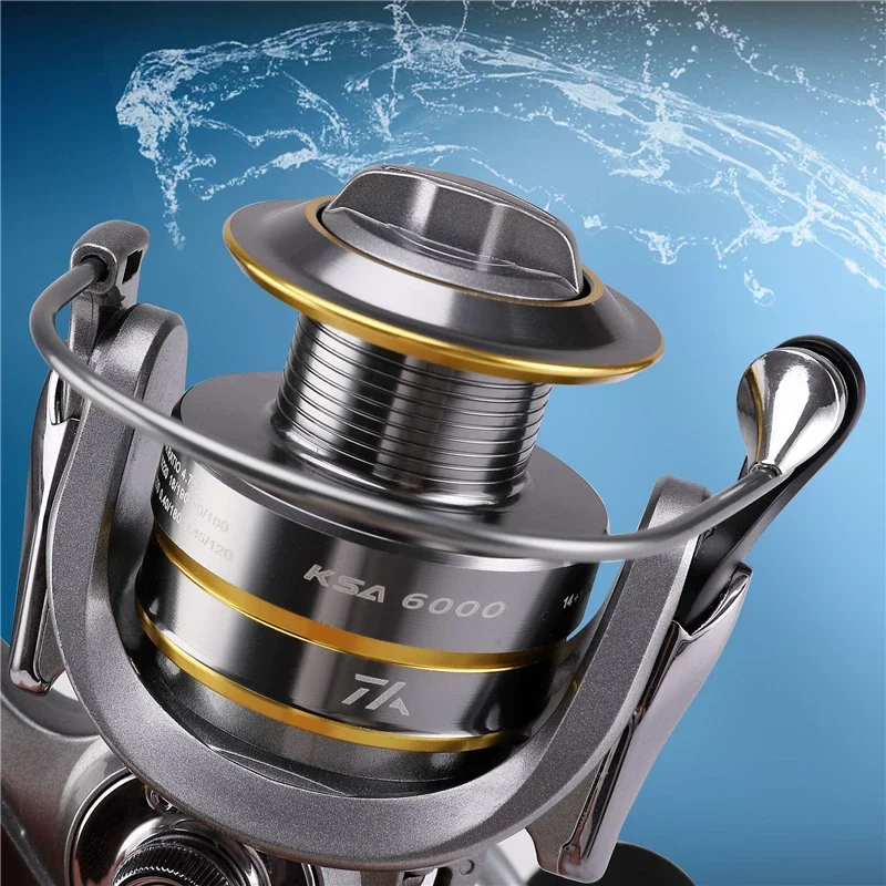 VWVIVIDWORLD Double Spool Supper Smoothly Fishing Reel Metal Arm Carp Spinning Reel Baitcasting Casting Reel