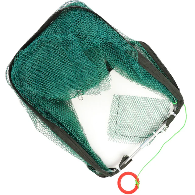 Folded Fishing Bait Trap, 6/8/12/16/20 Holes Foldable Fishing Nets for Fish/Crab/Shrimp/Crawdad Catcher Upgrade Large Space Gift 5