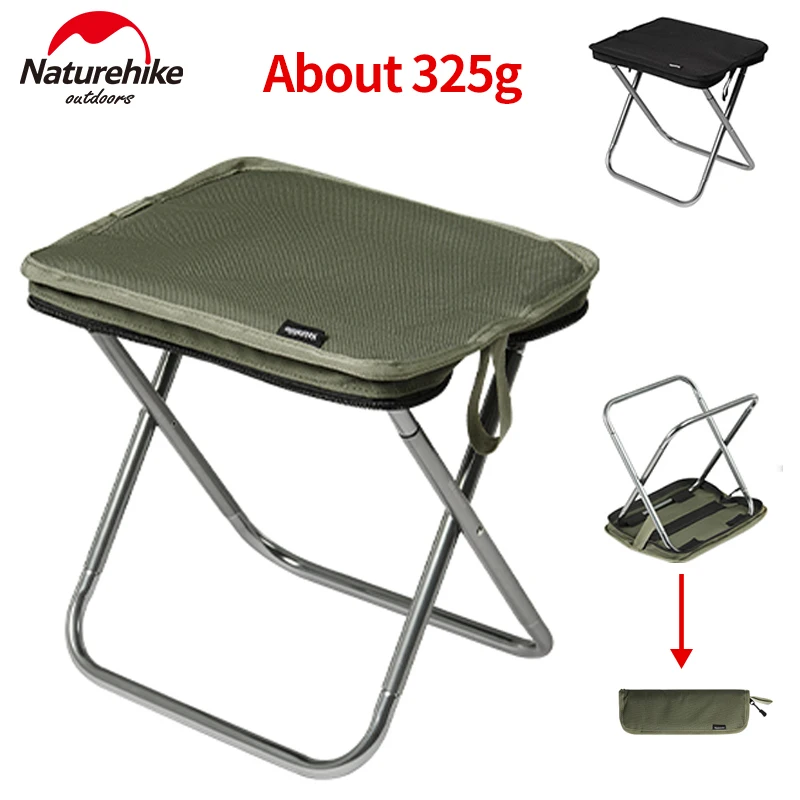 Folding Camping Chair Portable Multifunctional Fishing Outdoor Stool Seat Bearing 180kg