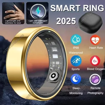 2025 New Smart Ring Heart Rate Blood Pressure Sleep Monitoring Motion Tracking IP68 Waterproof Men Women Smart Ring Holiday Gift 1