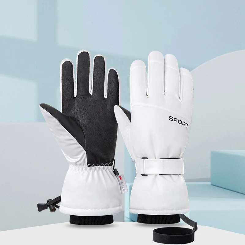 

Ski Gloves Men Women Winter Warm Windproof Waterproof Touch-Screen Fleece Non-slip Snowboard Outdoor Snow Cycling Skiing Gloves