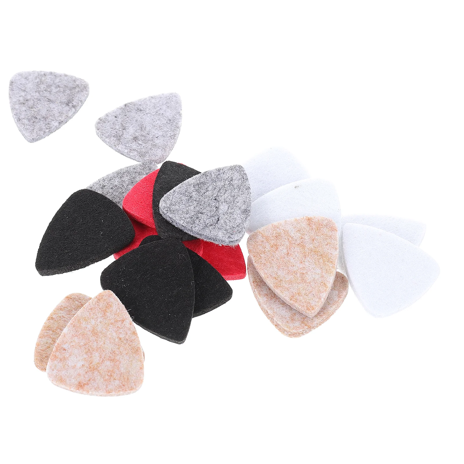 

20 Pcs Felt Plectrums Guitar Picks Professional Ukulele Replacement Musical Instrument Parts
