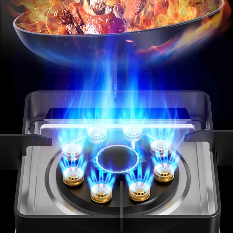 Stove Single Burner, 5.2kW High Power LPG or Natural Cooker, 180min Timer, Child Lock, Flameout Protection