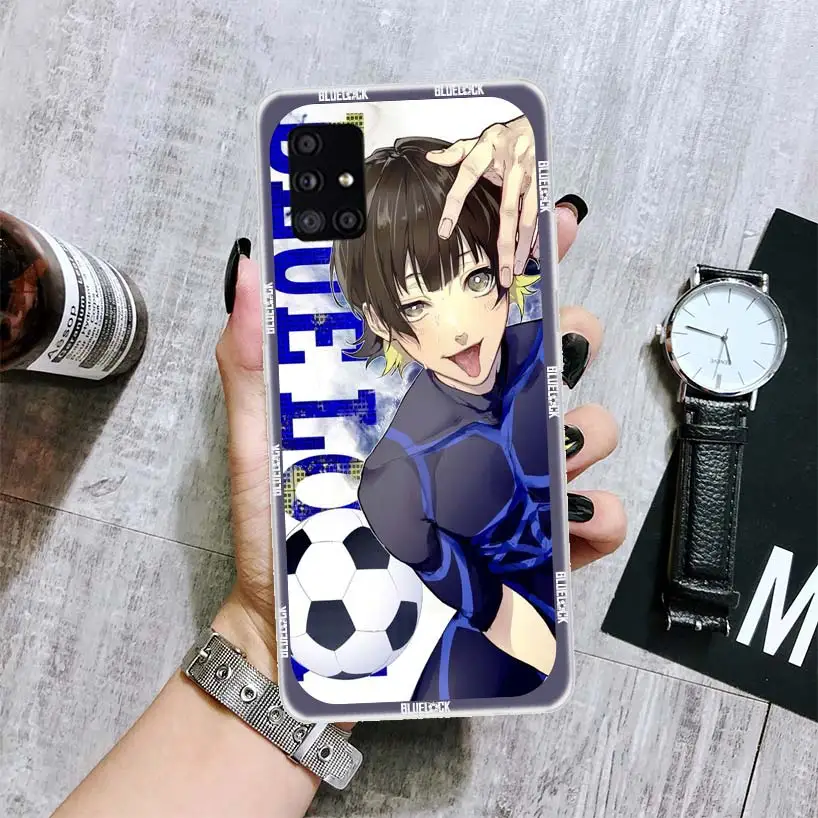 Caixa de telefone Anime Blue Lock Coque para Samsung Galaxy A52 A53 A54 A12  A13 A14 A22 A23 A24 A32 A33 A34 A02S A03S A04S A72 A73 - AliExpress