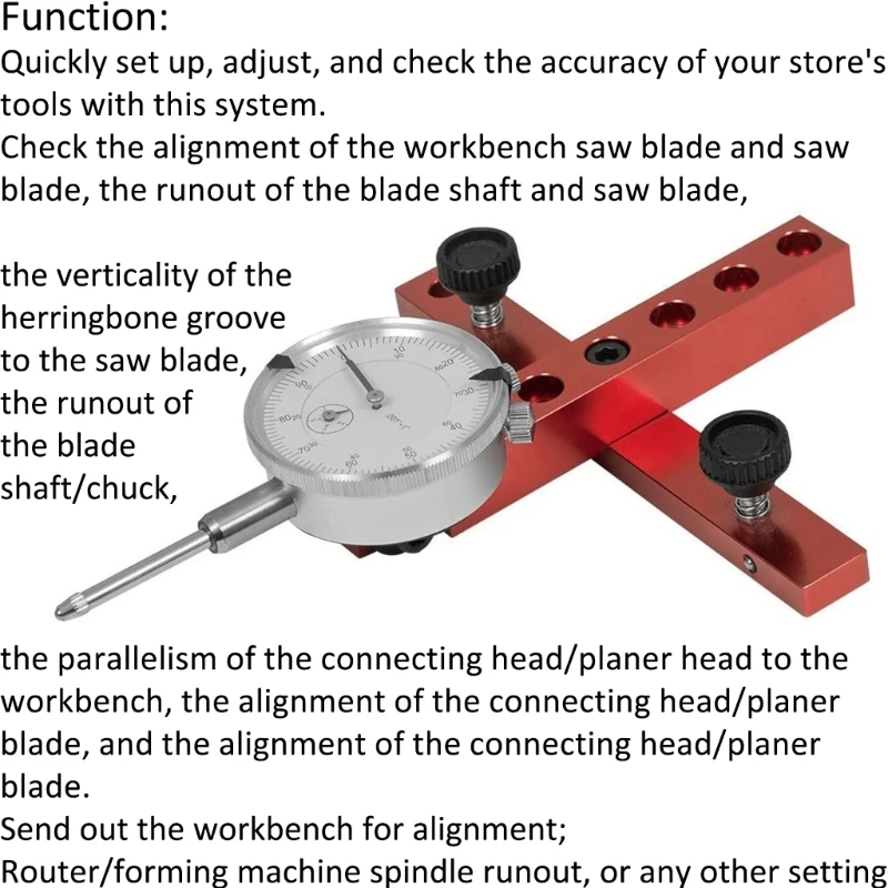 

Table Dial BladesParallelism Corrector Basic KitsSuitable for Aligning Calibrating Work ShopsMachinery