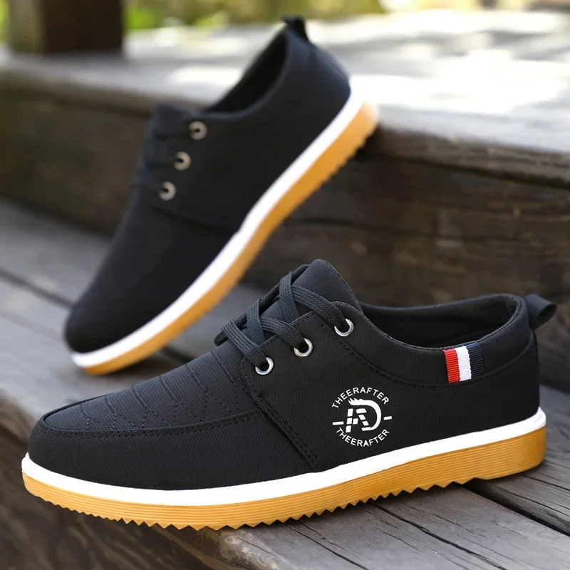 Fashion Men Canvas Shoes Hard Wearing Mens Casual Shoes Comfortable Men's Flats Breathable Casual Sneaker Male Erkek Ayakkabı 5